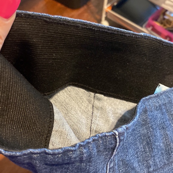 Show Me Your Mumu Blue Pull On Flair Jeans! Size Large - Picture 8 of 11